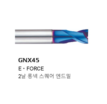 MŨI PHAY 2 ME CỔ DÀI CHUYÊN THÉP CỨNG > 50HRC ,DÒNG E FORCE GNX45