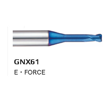 Mũi Phay 2 Me Bo R Chuyên Thép Cứng ~70HRC Dòng E FORCE GNX61